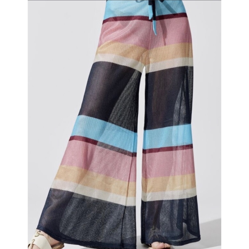 Paper London striped Crop top and Pants Set - Picture 2 of 9